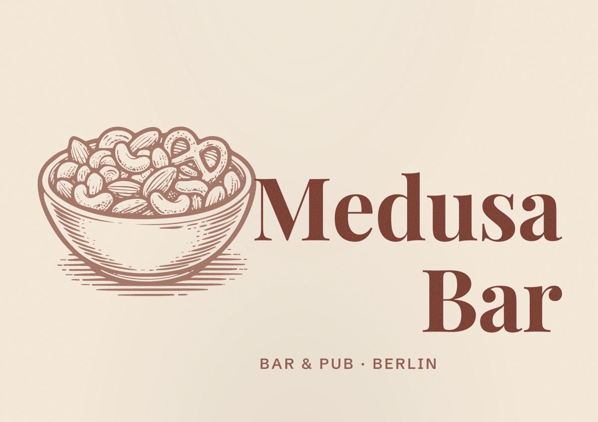 Illustriertes Poster von Medusa Bar, Bar & Pub in Berlin