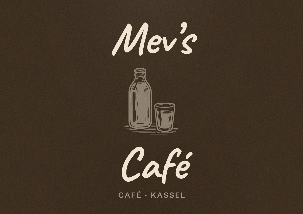 Illustriertes Poster von Mev’s Café, Café in Kassel