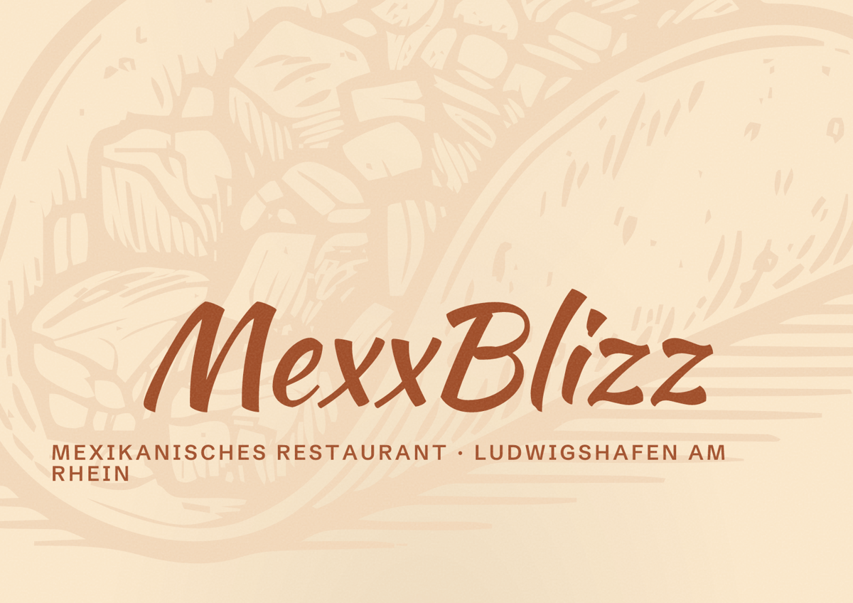Illustriertes Poster von MexxBlizz, Mexikanisches Restaurant in Ludwigshafen am Rhein