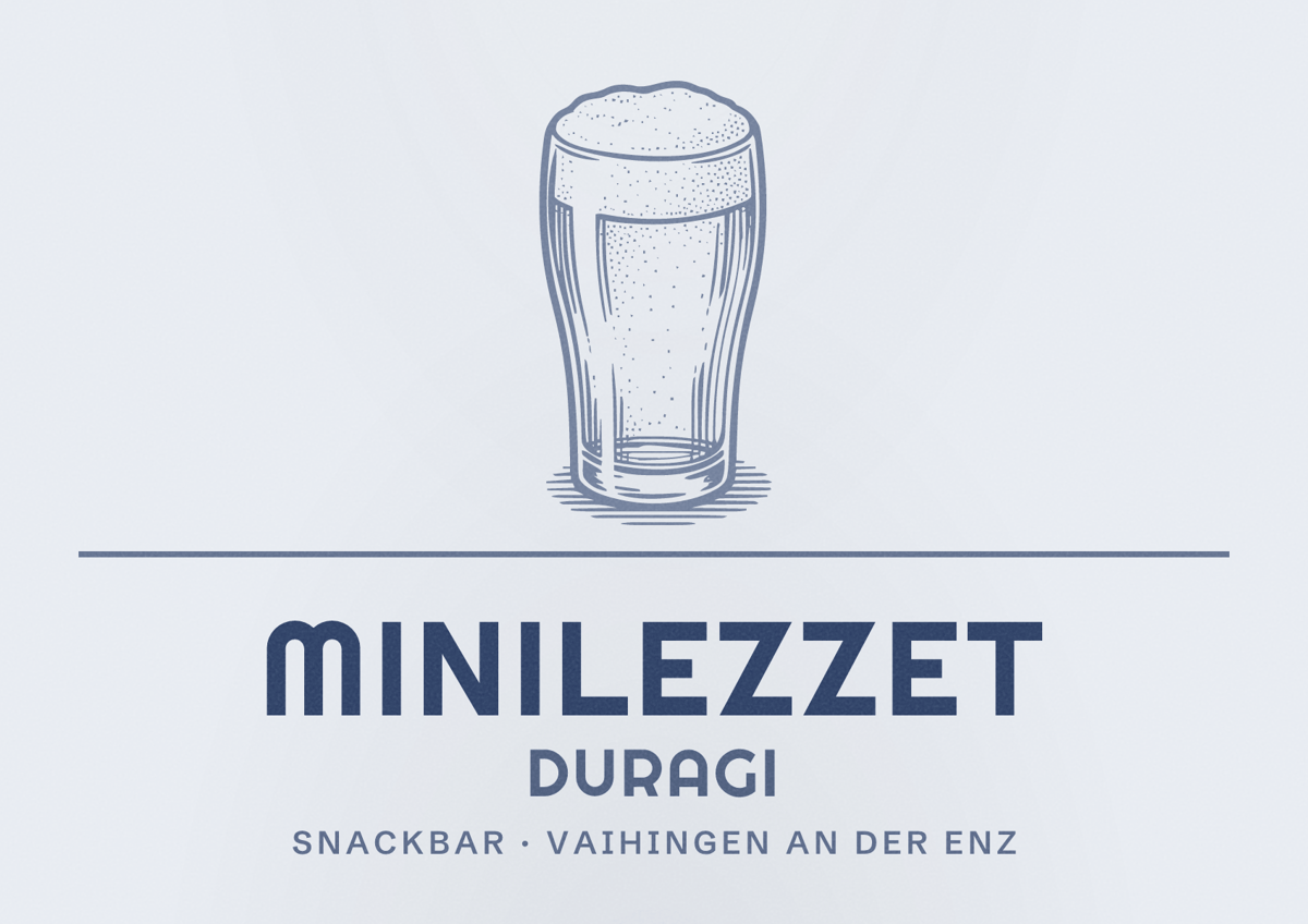 Illustriertes Poster von MiniLezzet DURAGI, Snackbar in Vaihingen an der Enz