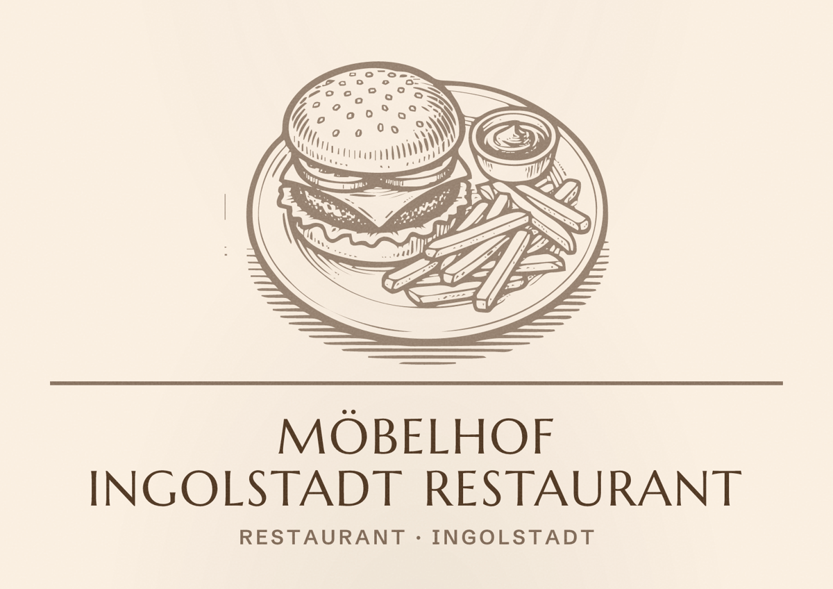 Illustriertes Poster von Möbelhof Ingolstadt Restaurant, Restaurant in Ingolstadt
