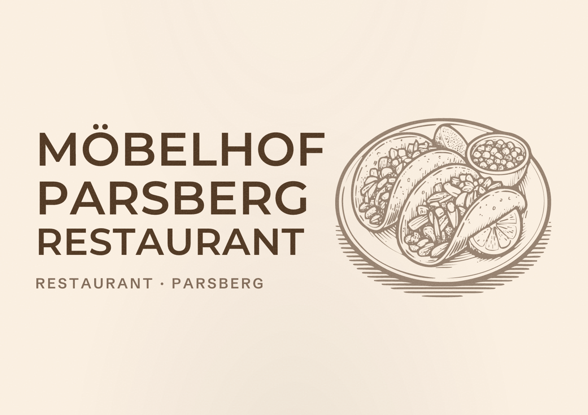 Illustriertes Poster von Möbelhof Parsberg Restaurant, Restaurant in Parsberg
