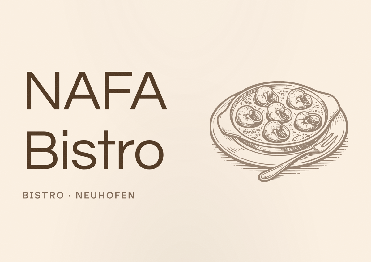 Illustriertes Poster von NAFA Bistro, Bistro in Neuhofen