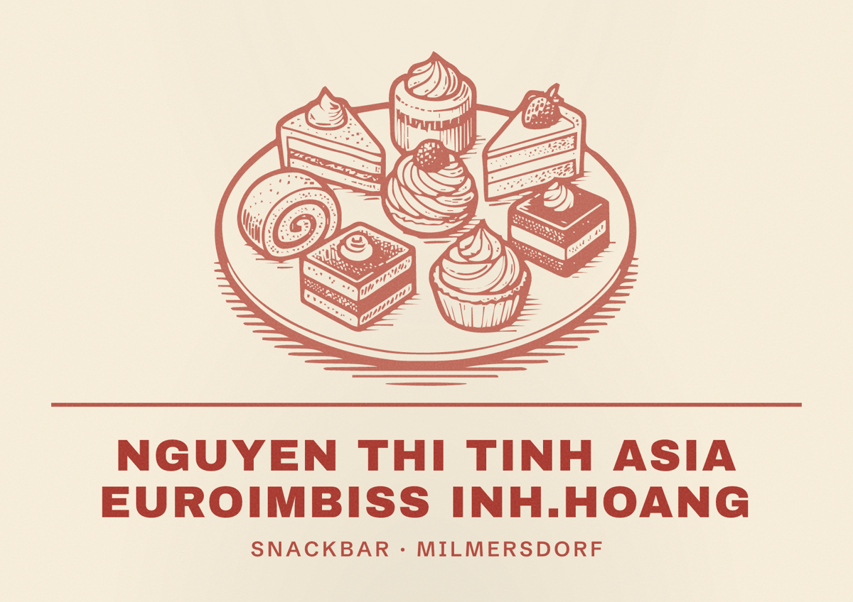 Illustriertes Poster von Nguyen Thi Tinh Asia Euroimbiss Inh.Hoang, Snackbar in Milmersdorf