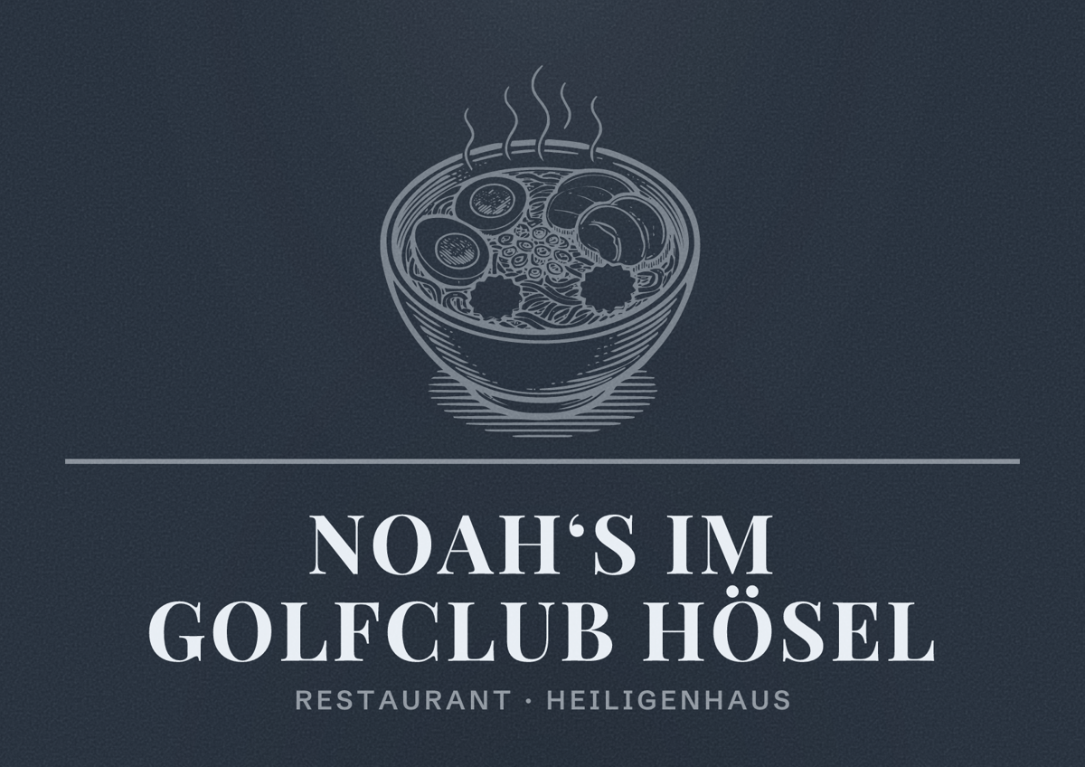 Illustriertes Poster von noah‘s im Golfclub Hösel, Restaurant in Heiligenhaus