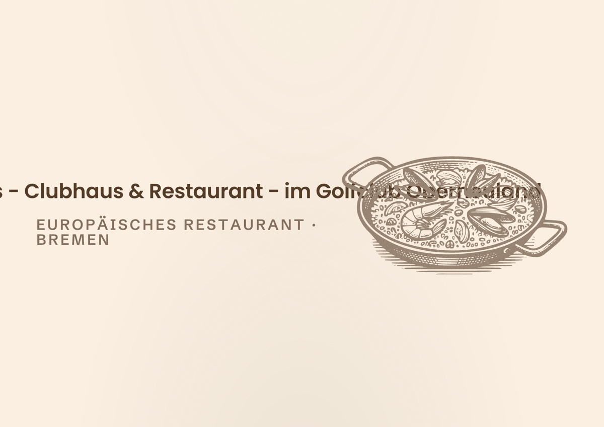 Illustriertes Poster von Odmans Greens - Clubhaus & Restaurant - im Golfclub Oberneuland, Europäisches Restaurant in Bremen