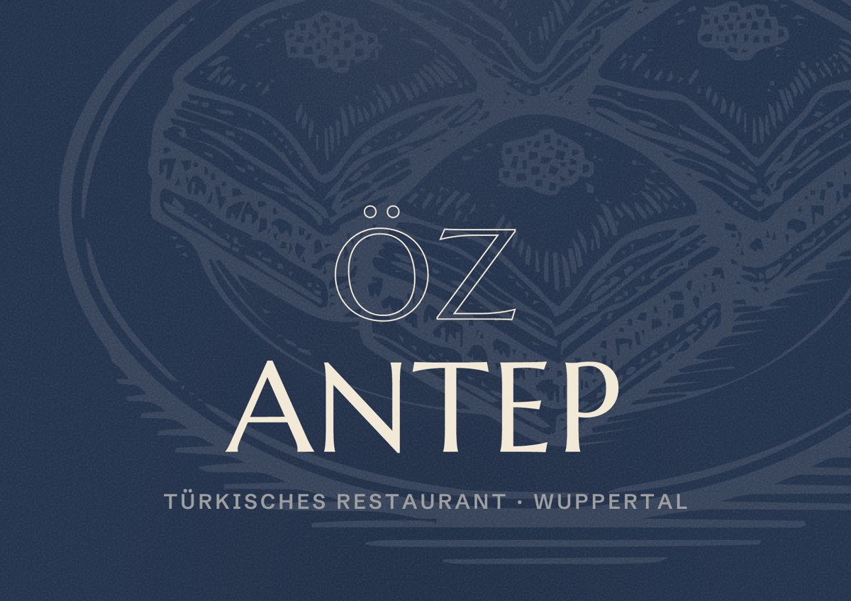 Illustriertes Poster von Öz Antep, Türkisches Restaurant in Wuppertal