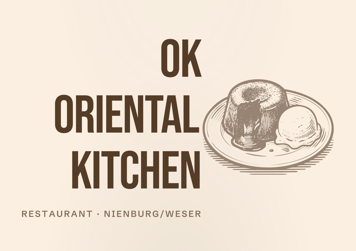 Illustriertes Poster von OK Oriental Kitchen, Restaurant in Nienburg/Weser
