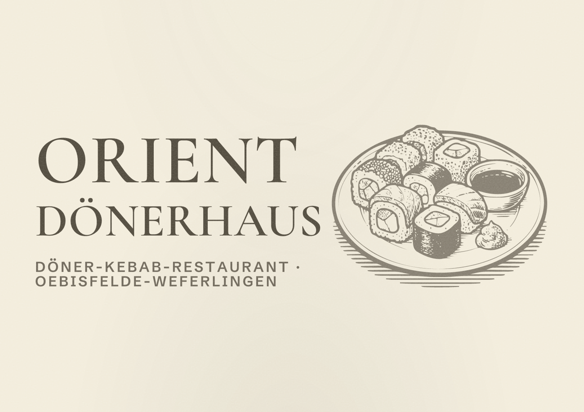 Illustriertes Poster von Orient Dönerhaus, Döner-Kebab-Restaurant in Oebisfelde-Weferlingen