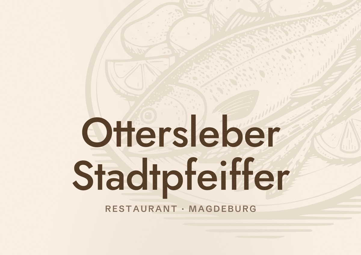 Illustriertes Poster von Ottersleber Stadtpfeiffer, Restaurant in Magdeburg