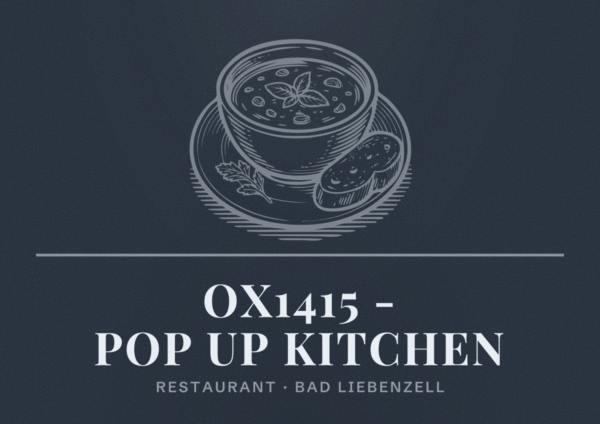 Illustriertes Poster von OX1415 - POP UP KITCHEN, Restaurant in Bad Liebenzell