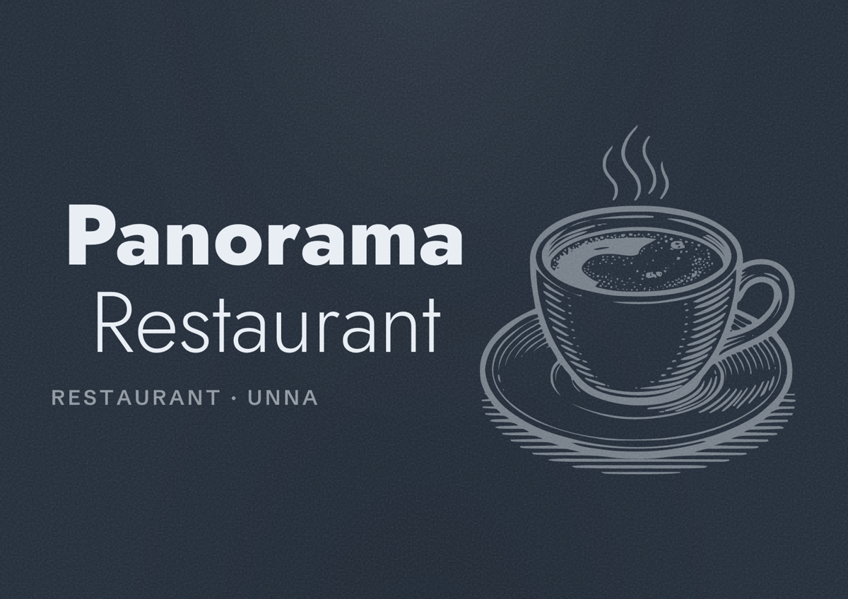 Illustriertes Poster von Panorama Restaurant, Restaurant in Unna