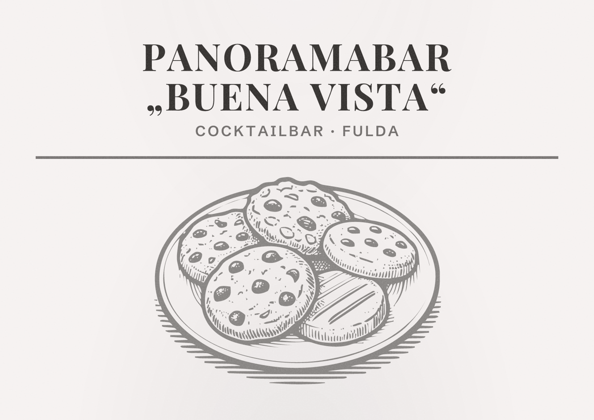Illustriertes Poster von Panoramabar „Buena Vista“, Cocktailbar in Fulda
