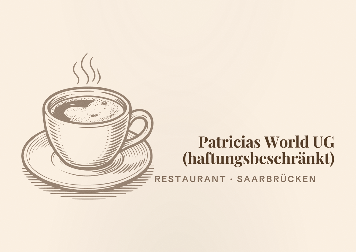 Illustriertes Poster von Patricias World UG (haftungsbeschränkt), Restaurant in Saarbrücken
