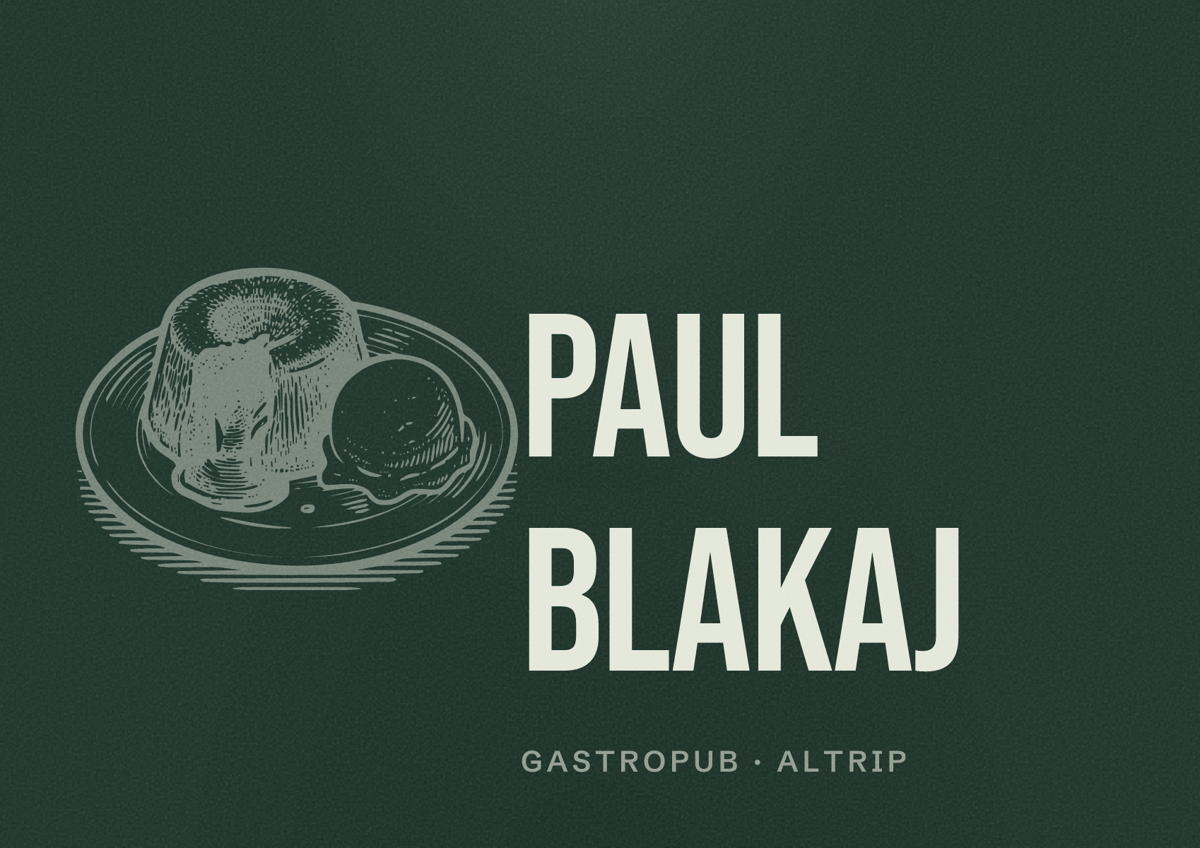 Illustriertes Poster von Paul Blakaj, Gastropub in Altrip