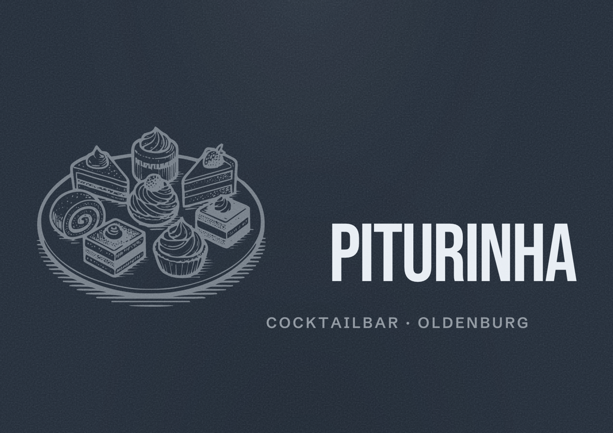 Illustriertes Poster von Piturinha, Cocktailbar in Oldenburg