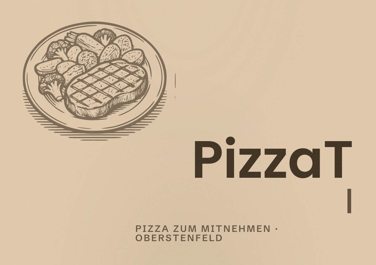 Illustriertes Poster von PizzaT |, Pizza zum Mitnehmen in Oberstenfeld