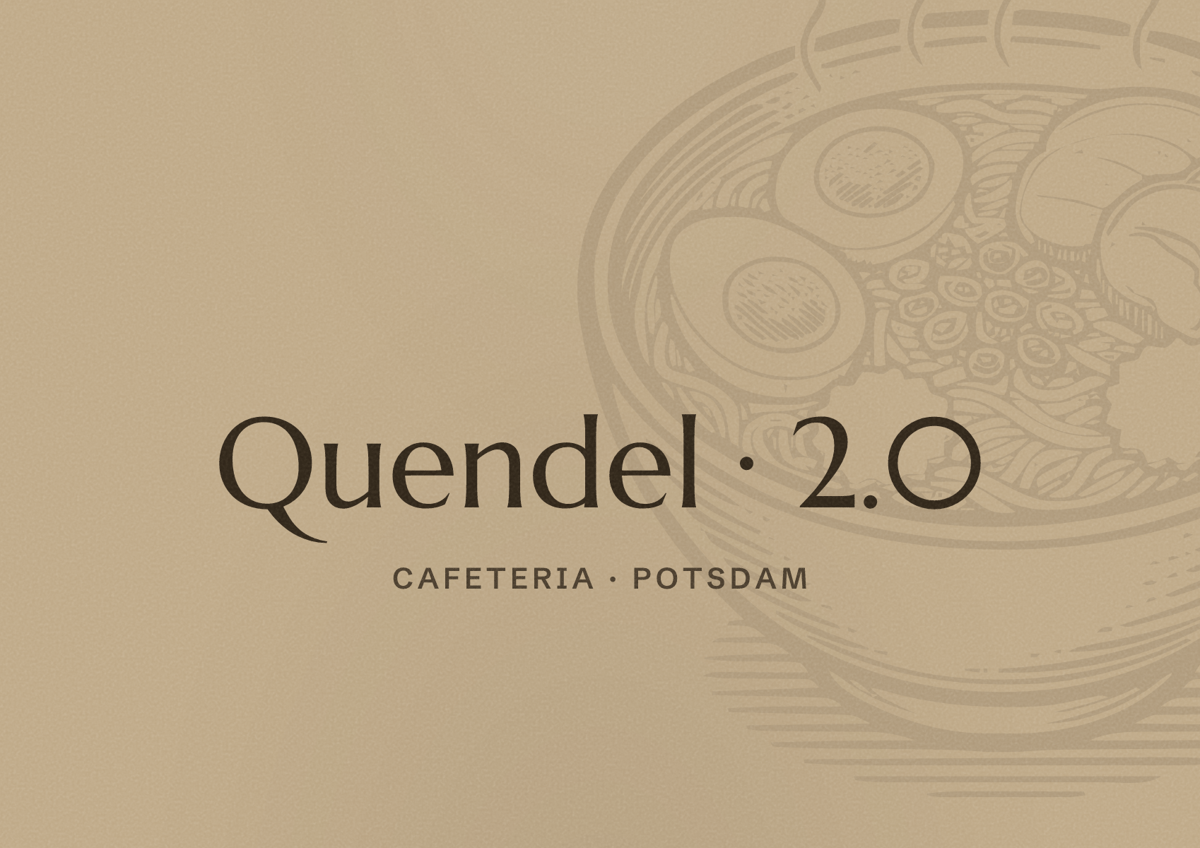 Illustriertes Poster von Quendel 2.0, Cafeteria in Potsdam