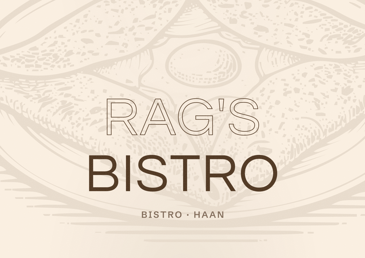 Illustriertes Poster von RaG's Bistro, Bistro in Haan