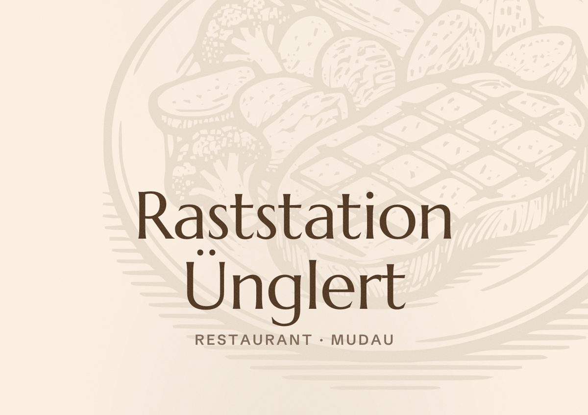 Illustriertes Poster von Raststation Ünglert, Restaurant in Mudau