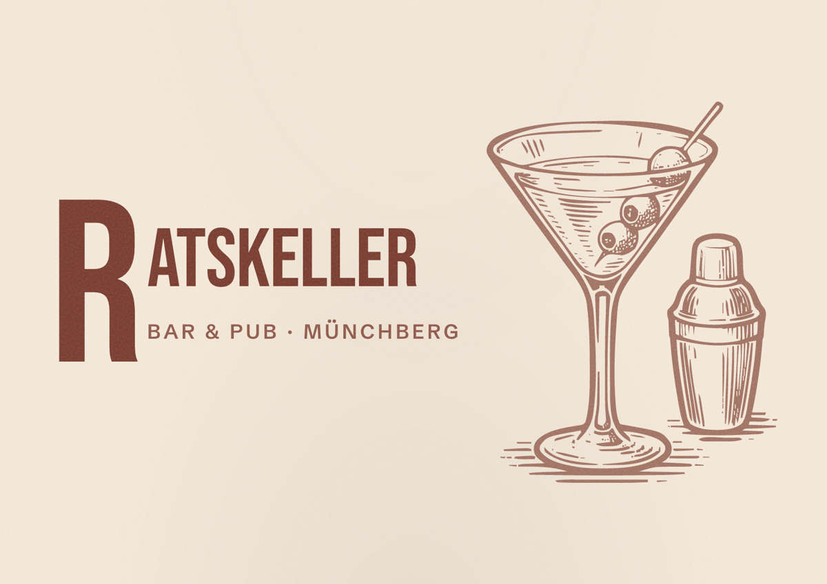 Illustriertes Poster von Ratskeller, Bar & Pub in Münchberg