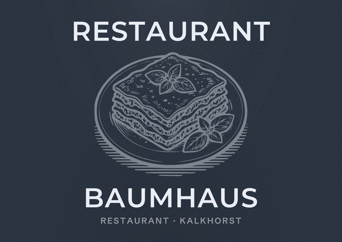Illustriertes Poster von Restaurant Baumhaus, Restaurant in Kalkhorst