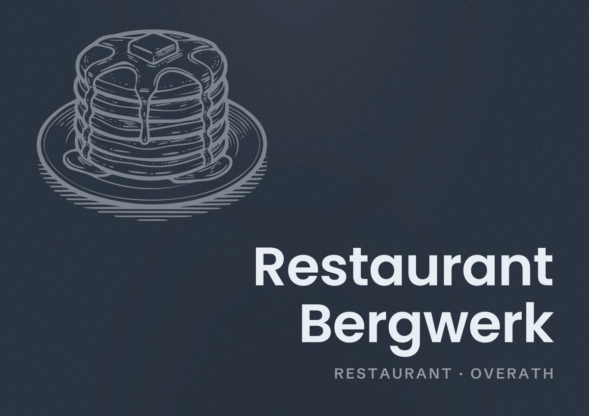 Illustriertes Poster von Restaurant Bergwerk, Restaurant in Overath