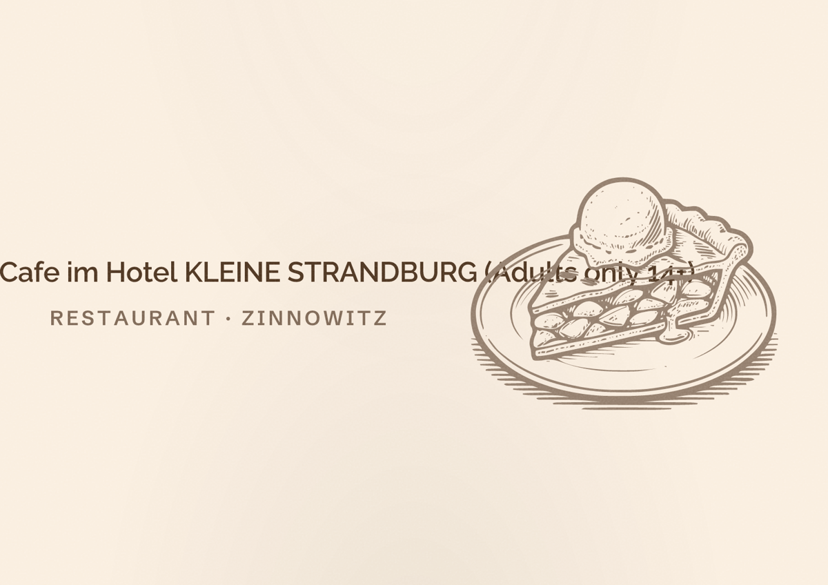 Illustriertes Poster von Restaurant & Cafe im Hotel KLEINE STRANDBURG (Adults only 14+), Restaurant in Zinnowitz