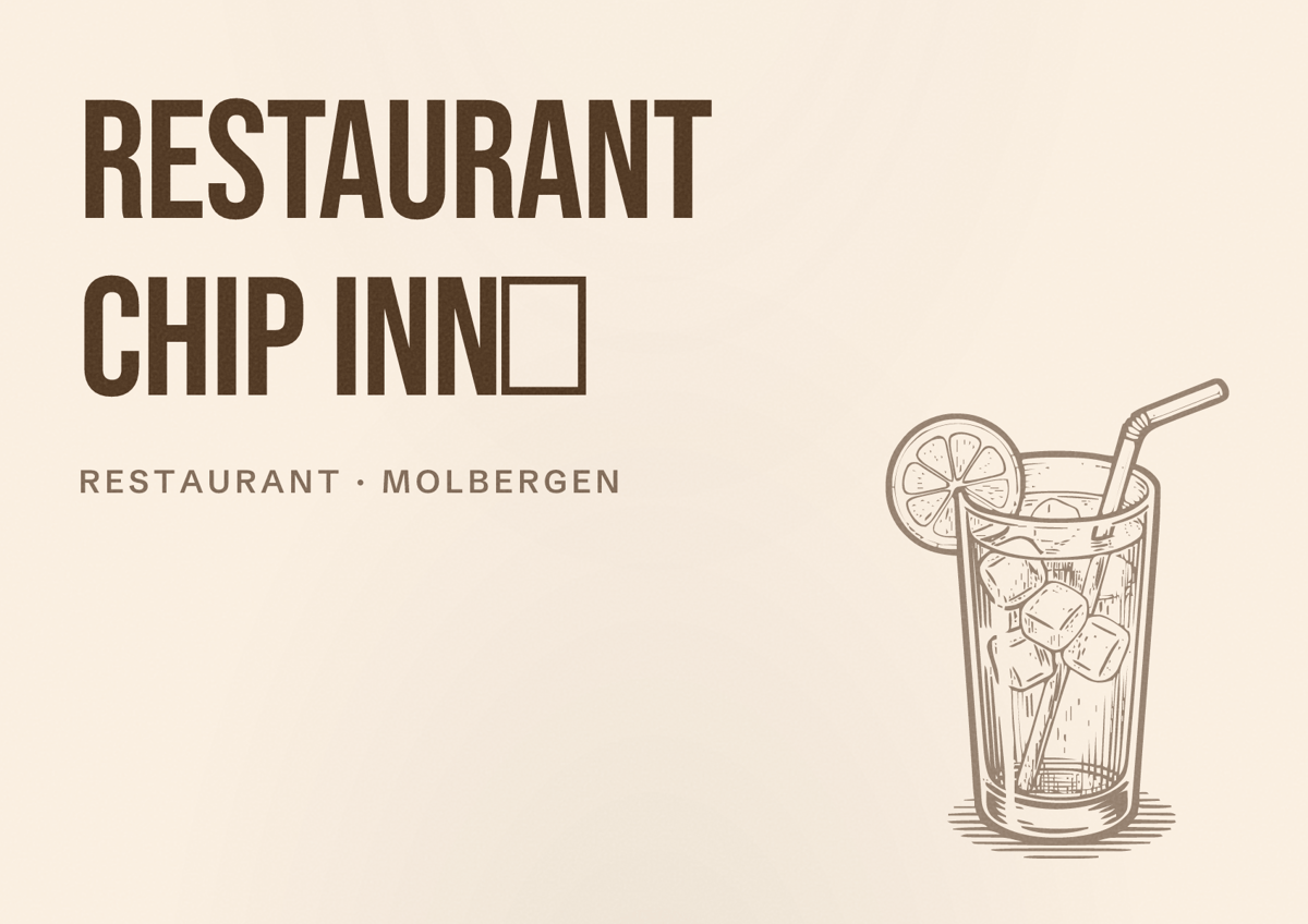 Illustriertes Poster von Restaurant Chip Innⁿ, Restaurant in Molbergen