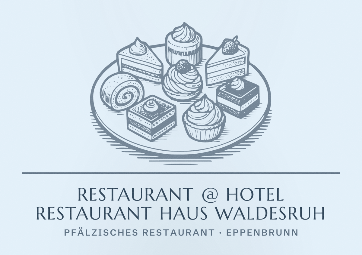 Illustriertes Poster von Restaurant @ Hotel Restaurant Haus Waldesruh, Pfälzisches Restaurant in Eppenbrunn