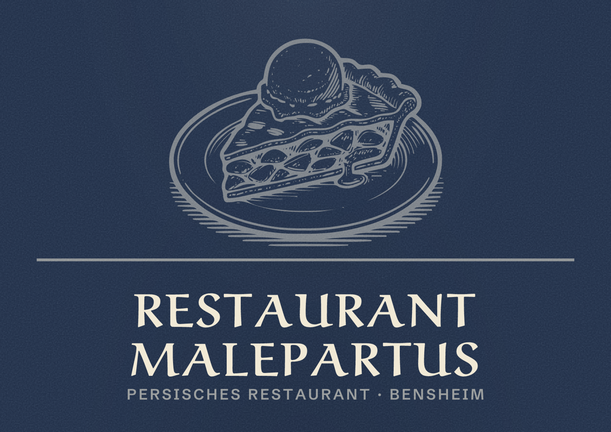 Illustriertes Poster von Restaurant Malepartus, Persisches Restaurant in Bensheim