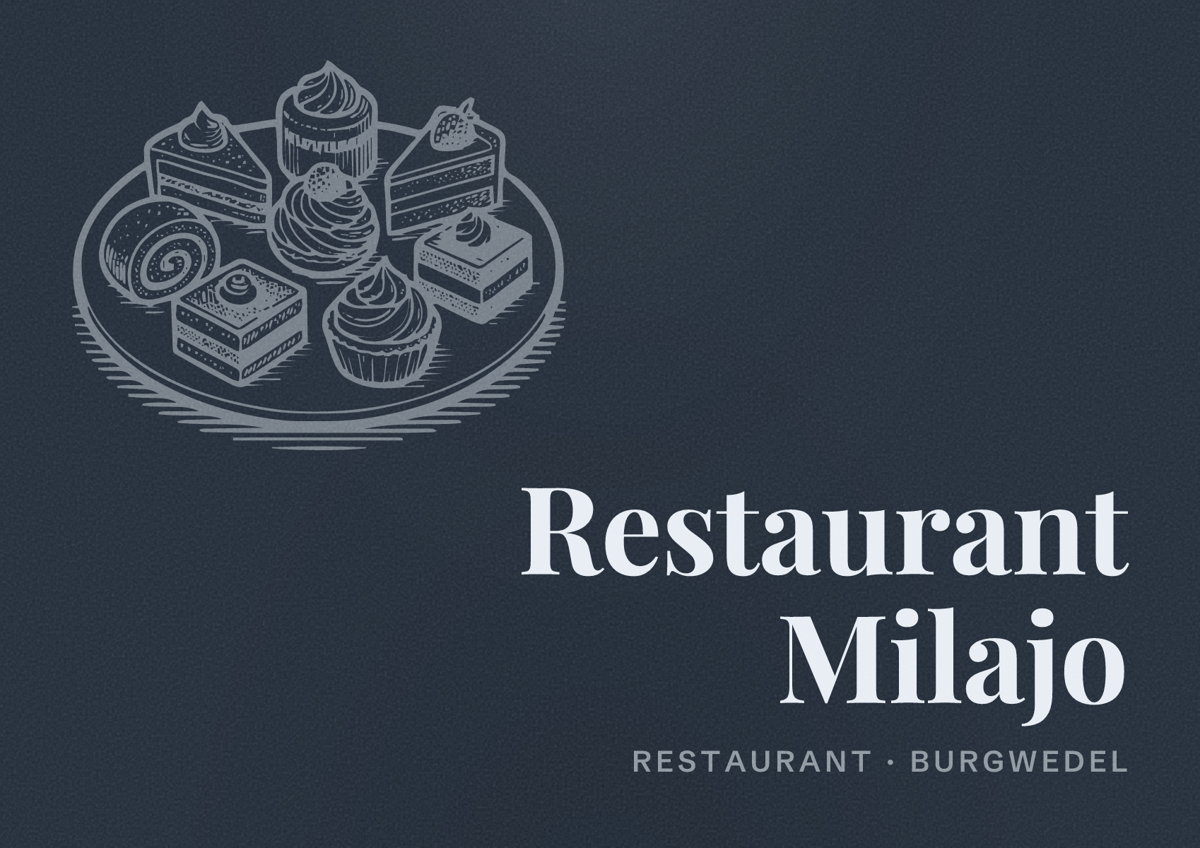 Illustriertes Poster von Restaurant Milajo, Restaurant in Burgwedel