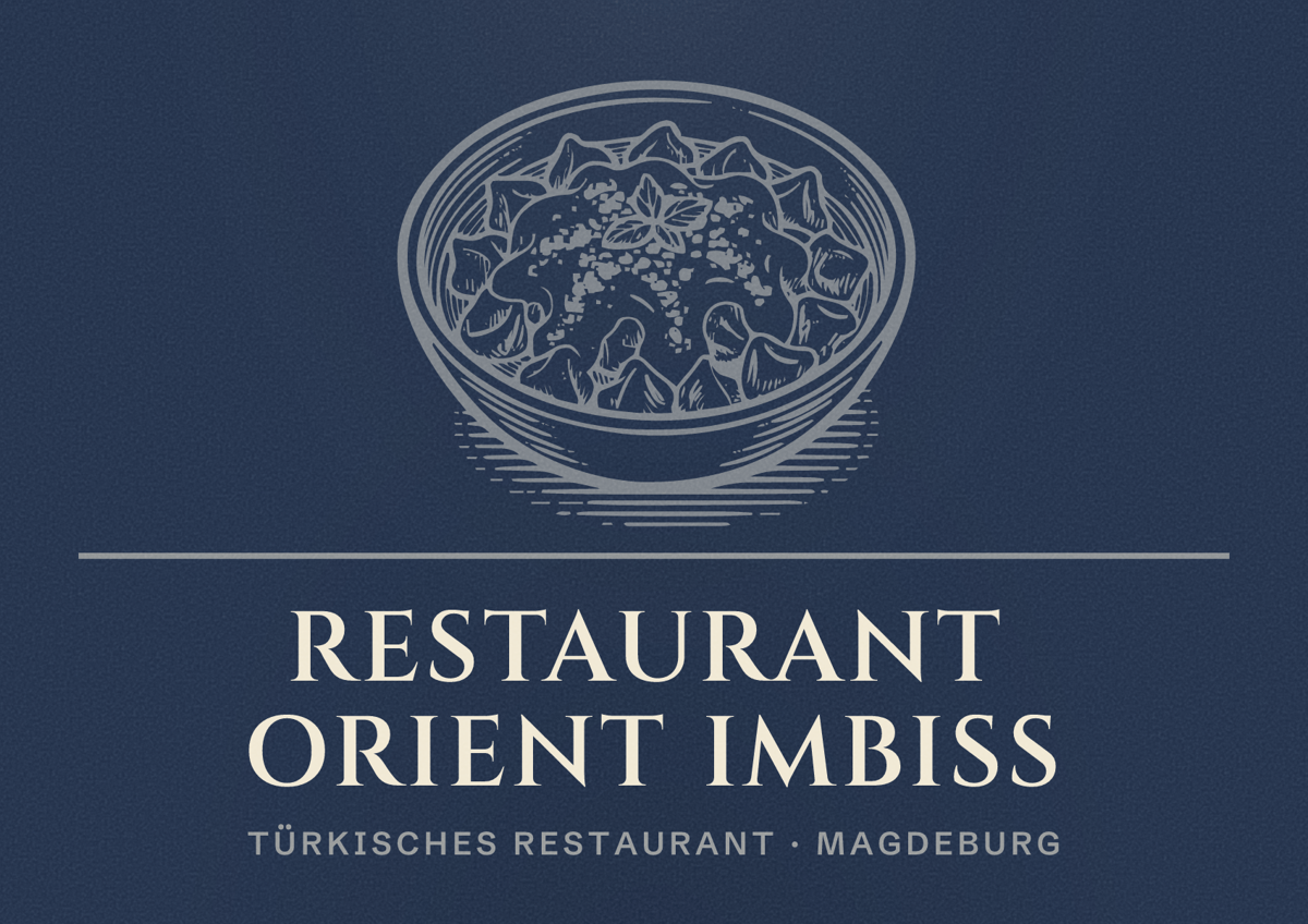 Illustriertes Poster von Restaurant Orient Imbiss, Türkisches Restaurant in Magdeburg
