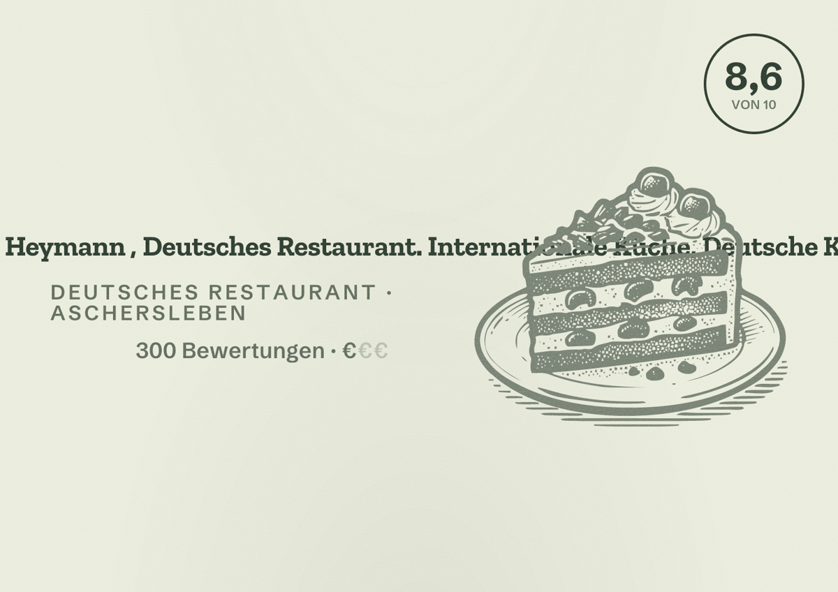Illustriertes Poster von Restaurant (Schwejk) by Jana & Thomas Heymann , Deutsches Restaurant. Internationale Küche, Deutsche Küche mit medi, Deutsches Restaurant in Aschersleben: Bewertung 8,6 von 10 aus 300 Bewertungen, Preisniveau €
