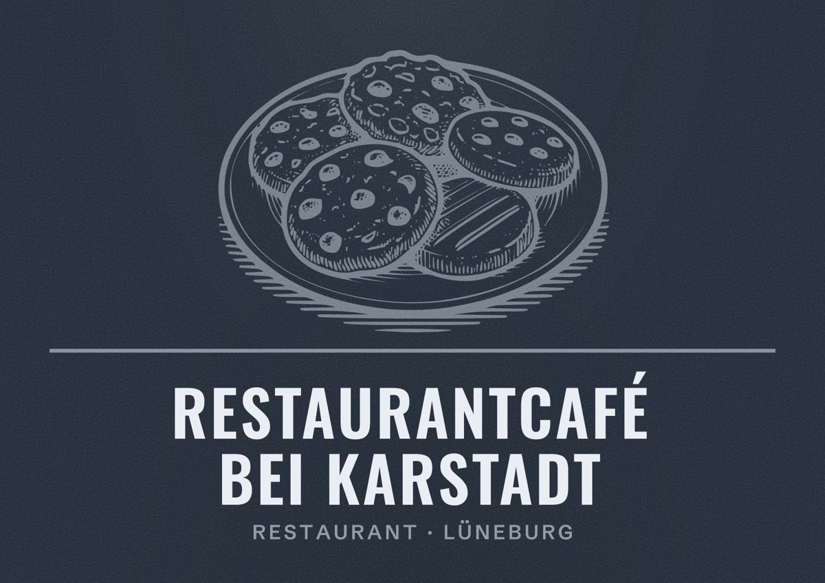 Illustriertes Poster von RestaurantCafé bei Karstadt, Restaurant in Lüneburg