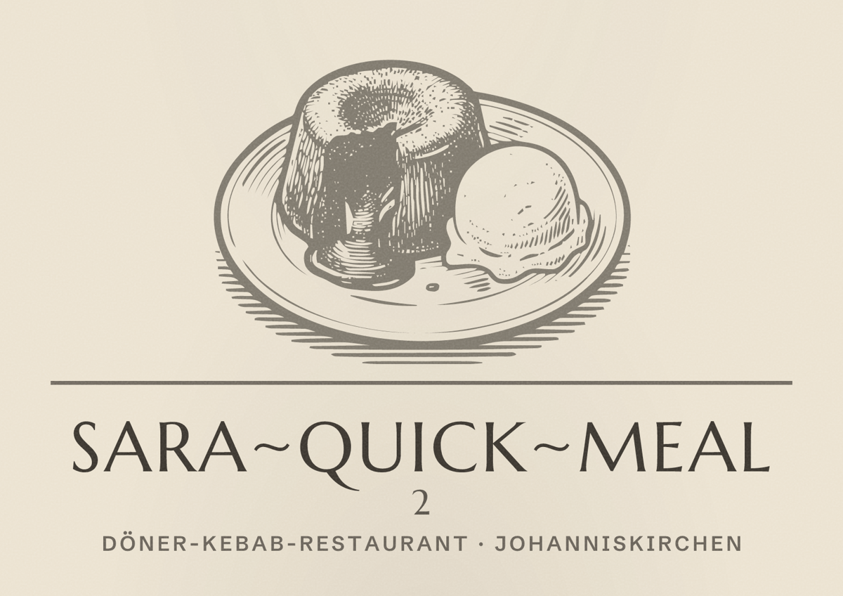 Illustriertes Poster von Sara~Quick~Meal 2, Döner-Kebab-Restaurant in Johanniskirchen