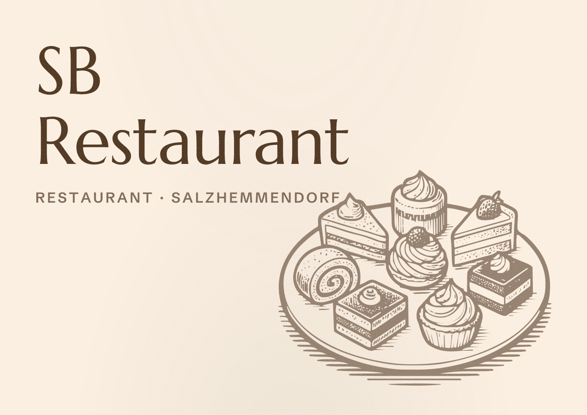 Illustriertes Poster von SB Restaurant, Restaurant in Salzhemmendorf