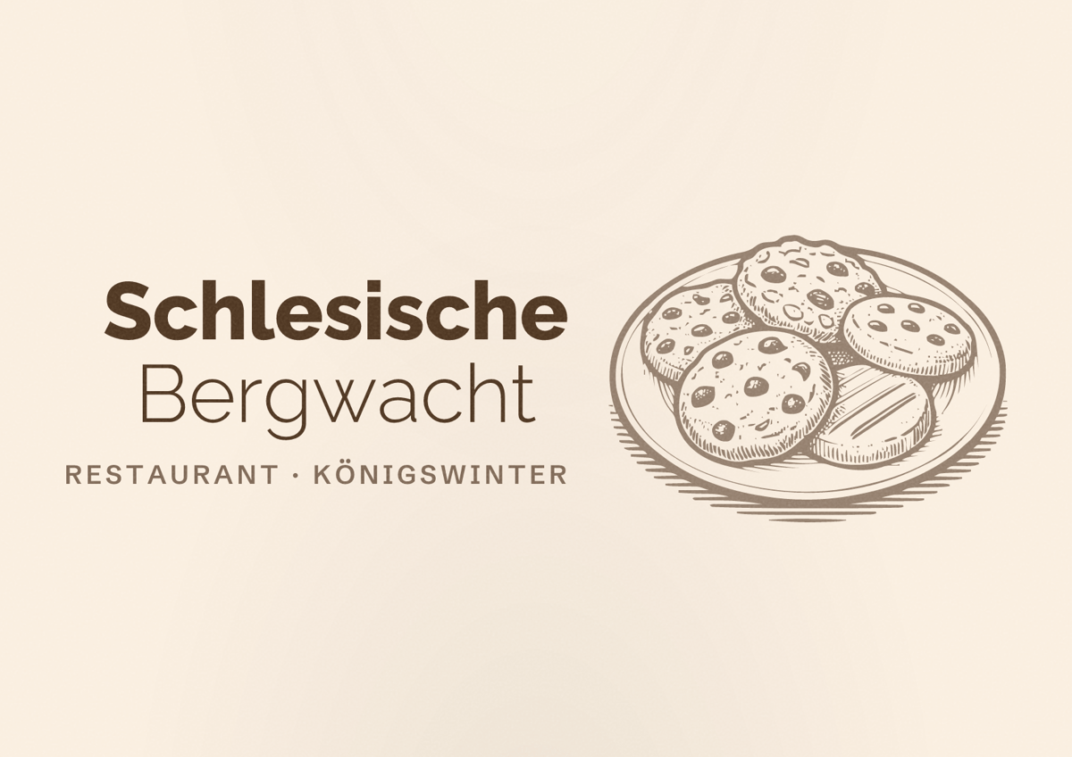 Illustriertes Poster von Schlesische Bergwacht, Restaurant in Königswinter