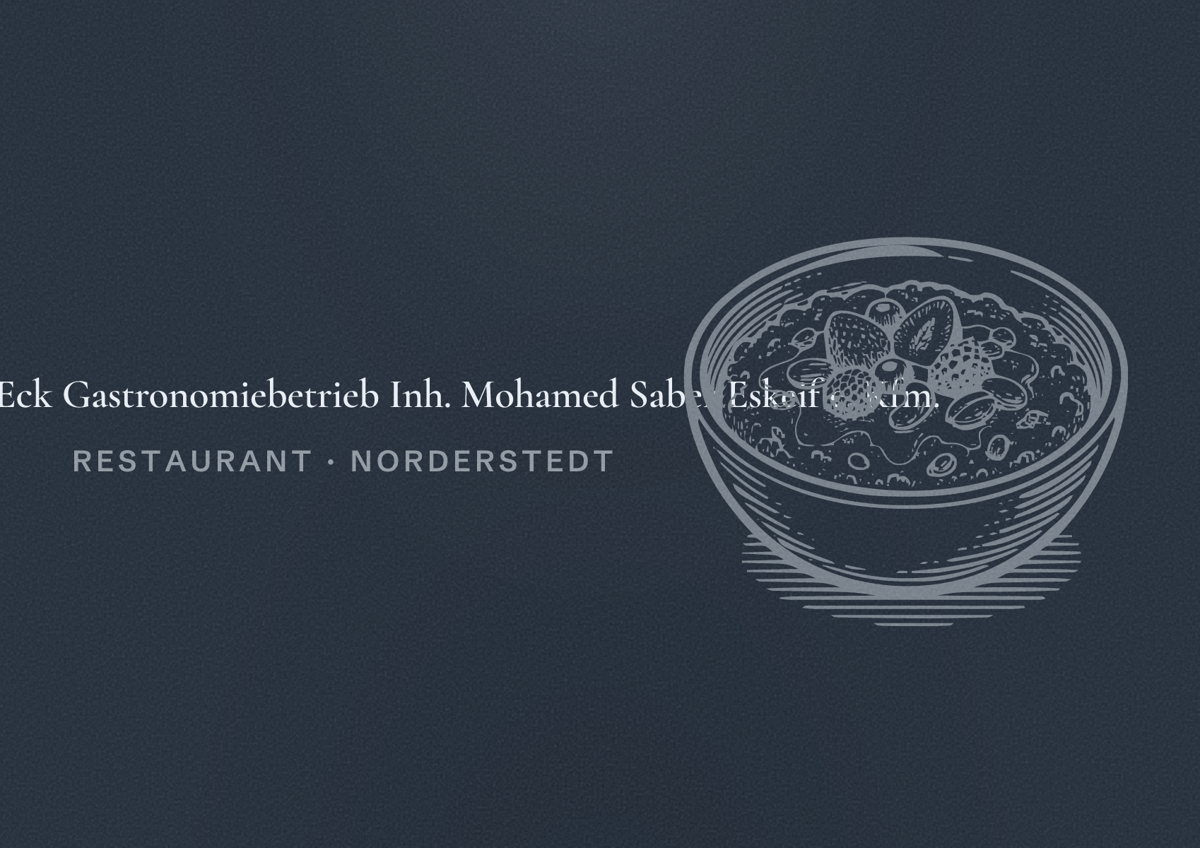 Illustriertes Poster von Schmuggel-Eck Gastronomiebetrieb Inh. Mohamed Saber Eskeif e. Kfm., Restaurant in Norderstedt