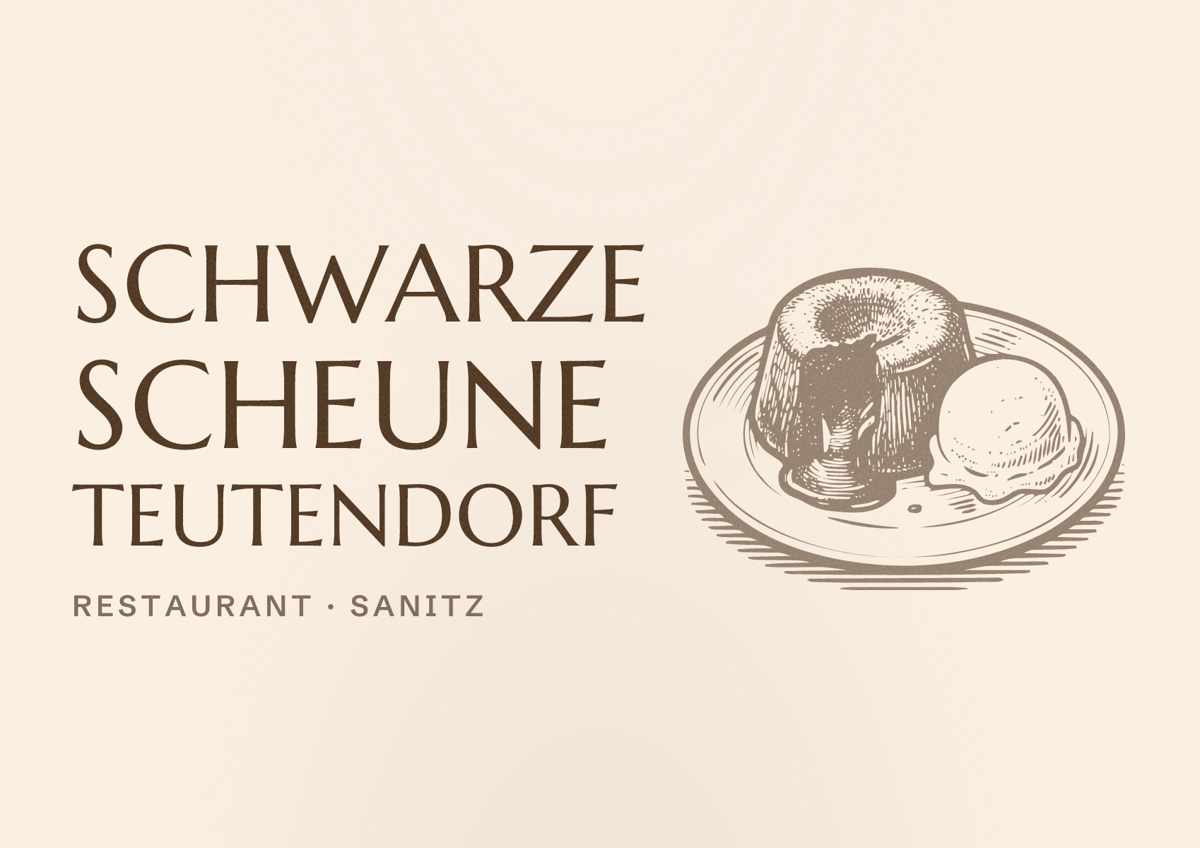 Illustriertes Poster von Schwarze Scheune Teutendorf, Restaurant in Sanitz