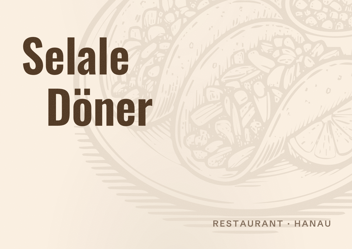 Illustriertes Poster von Selale Döner, Restaurant in Hanau