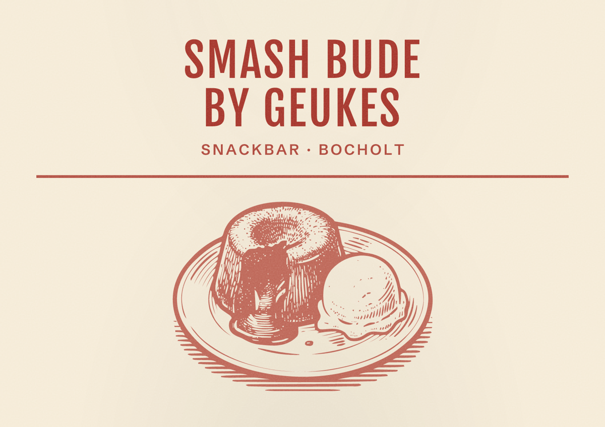 Illustriertes Poster von Smash Bude by Geukes, Snackbar in Bocholt