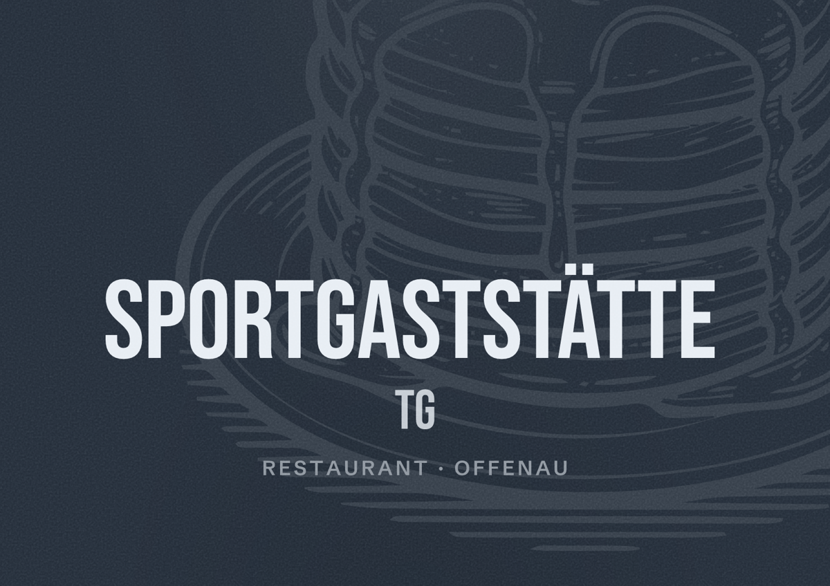 Illustriertes Poster von Sportgaststätte TG, Restaurant in Offenau