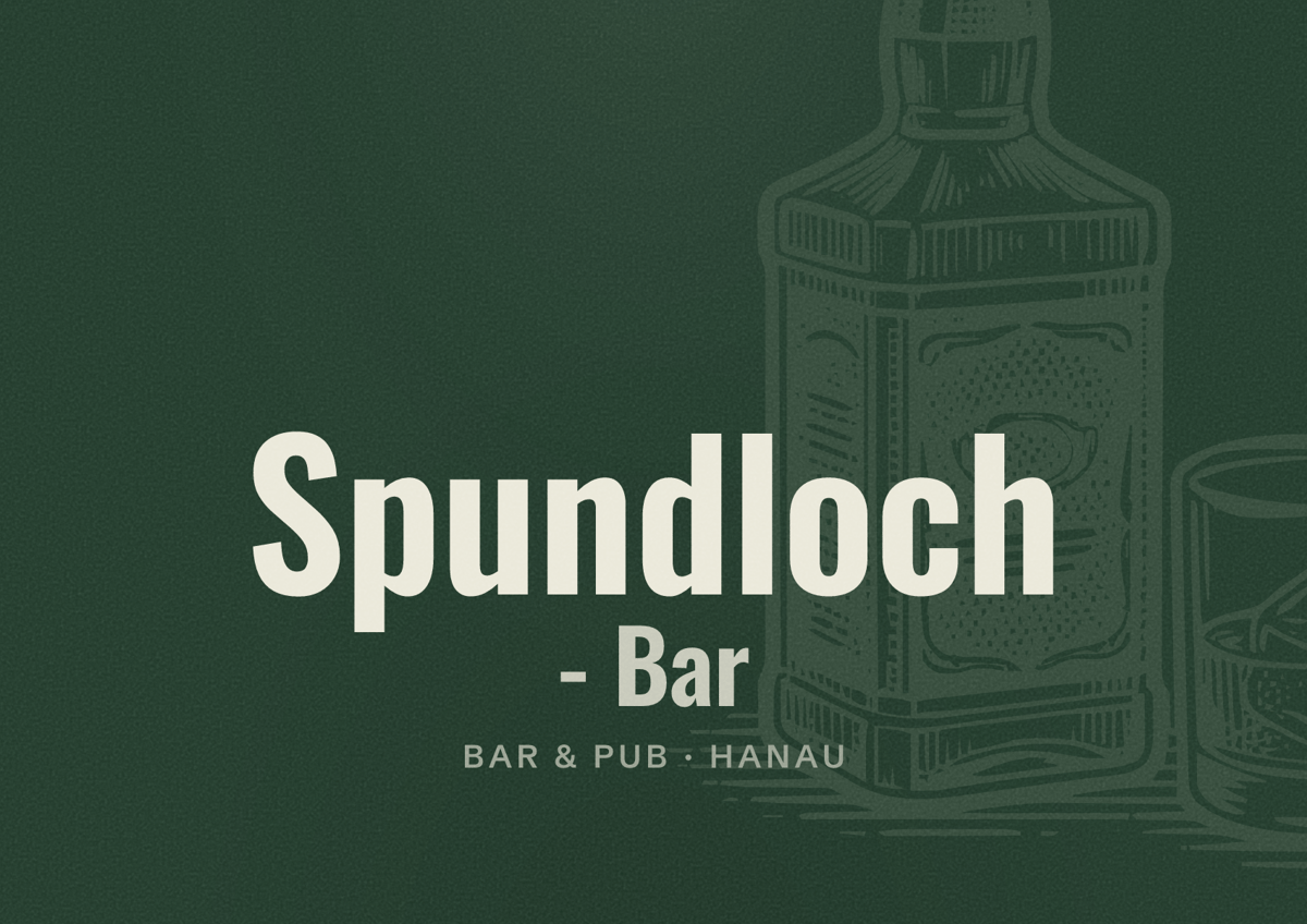 Illustriertes Poster von Spundloch - Bar, Bar & Pub in Hanau