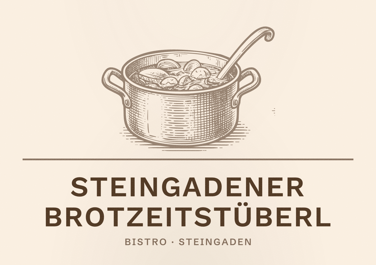 Illustriertes Poster von Steingadener Brotzeitstüberl, Bistro in Steingaden