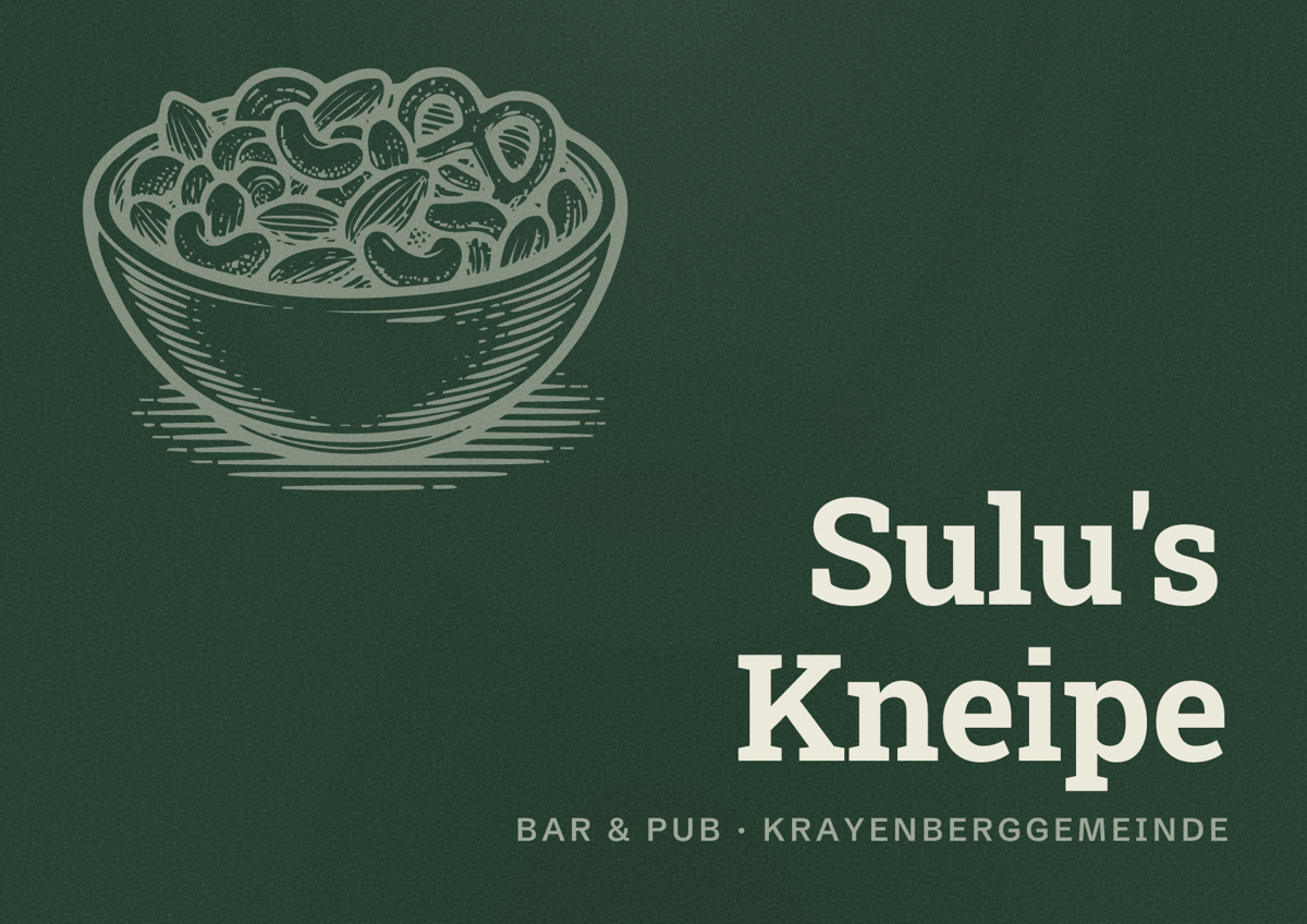Illustriertes Poster von Sulu's Kneipe, Bar & Pub in Krayenberggemeinde