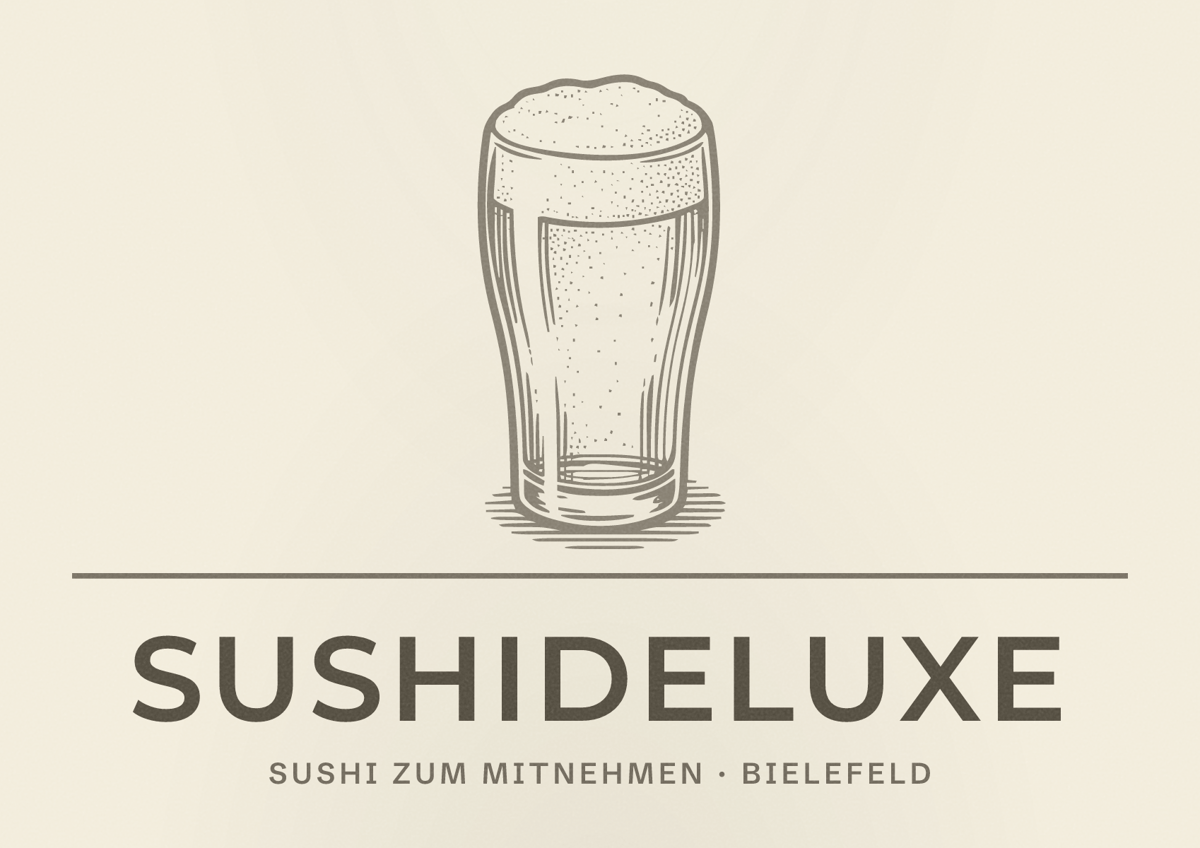 Illustriertes Poster von SUSHIdeluxe, Sushi zum Mitnehmen in Bielefeld