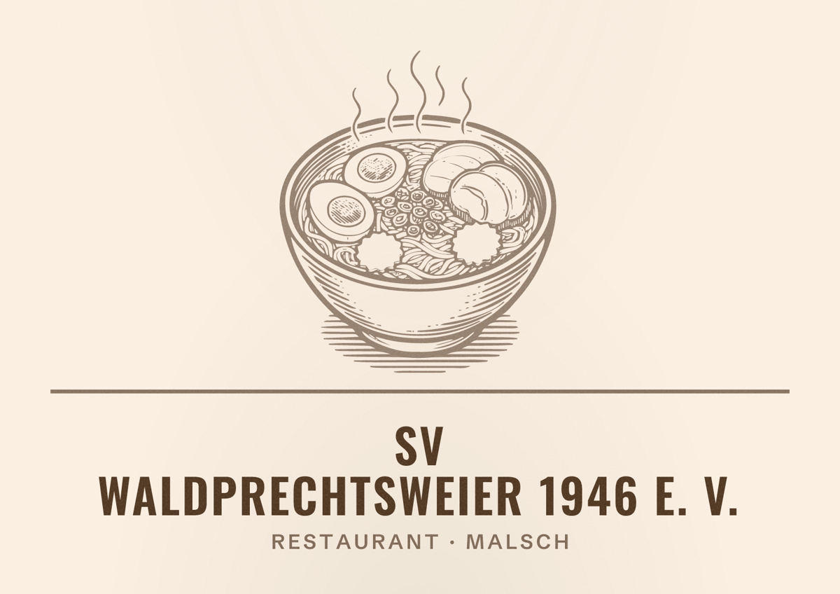 Illustriertes Poster von SV Waldprechtsweier 1946 e. V., Restaurant in Malsch