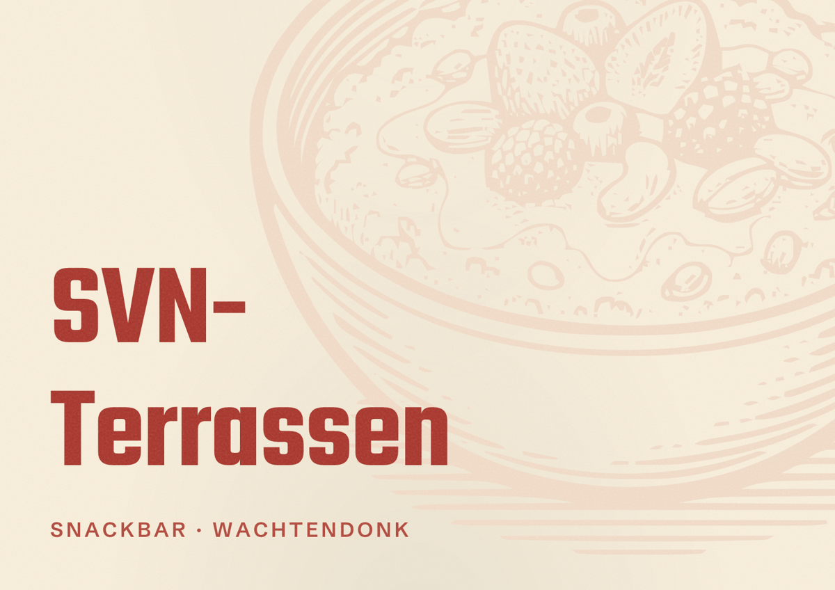 Illustriertes Poster von SVN- Terrassen, Snackbar in Wachtendonk