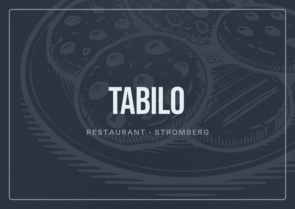 Illustriertes Poster von Tabilo, Restaurant in Stromberg